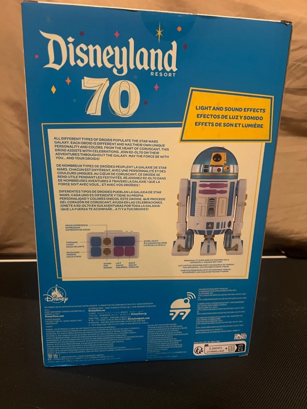 RARE R2-D2 R2-DL70 RC Droid Disneyland 70th Anniversary Limited Edition Toy